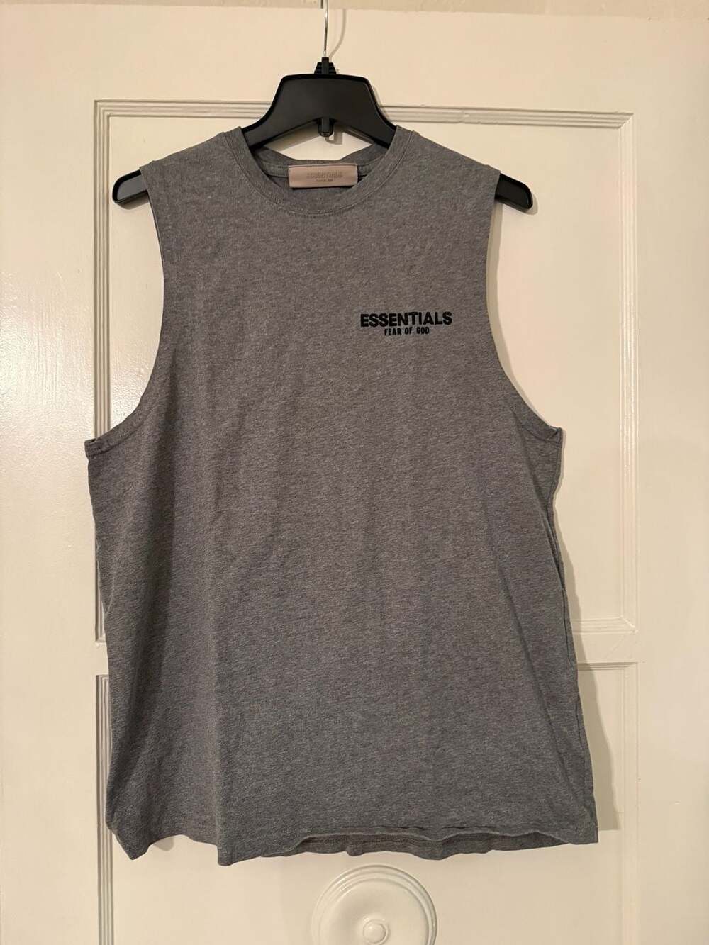Fear of God ESSENTIALS Dark Heather Grey Muscle Tank Top